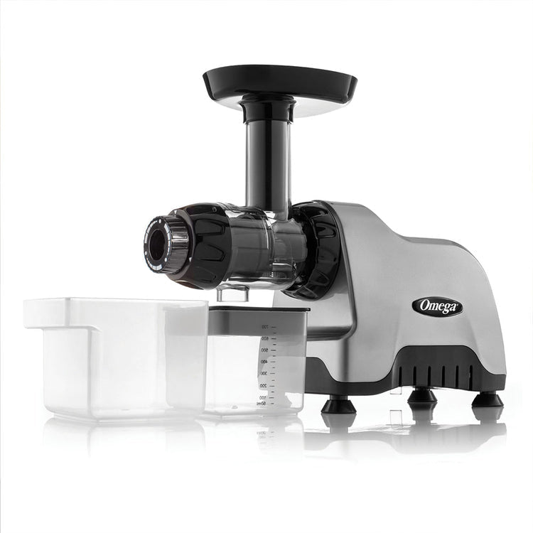 Omega CNC80S Compact Electric Juicer and Nutrition System, Silver, 120V - CNC80S