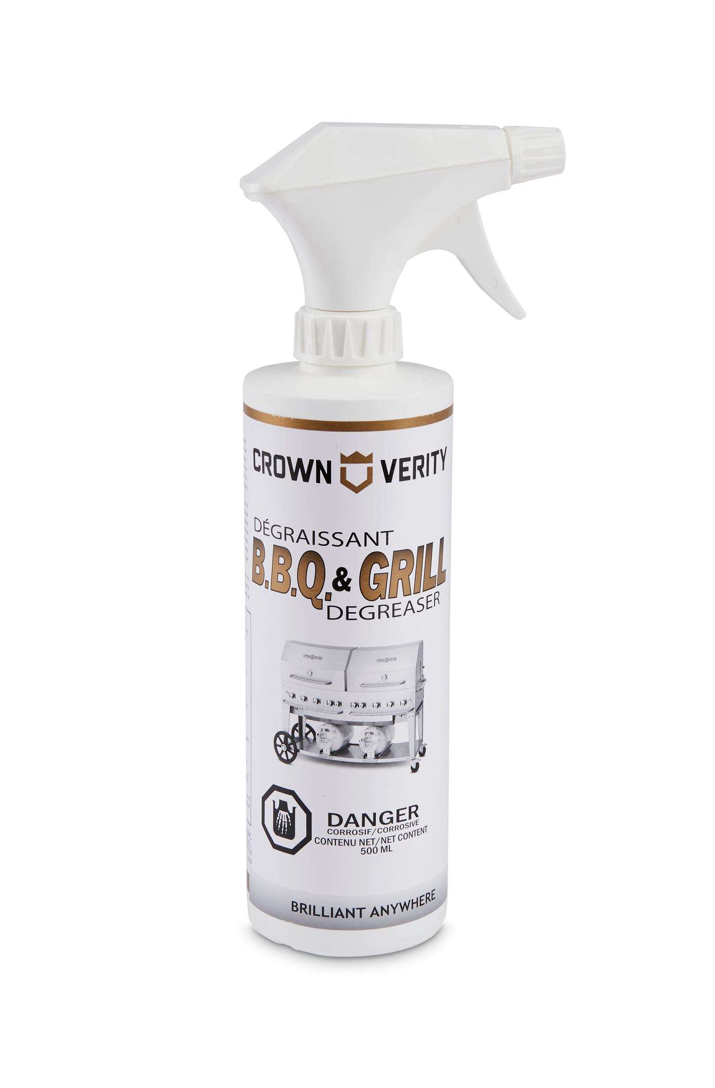 Crown Verity EZ-Clean BBQ and Grill Degreaser Cleaner, 16 oz - CV-BBQ-EZ12