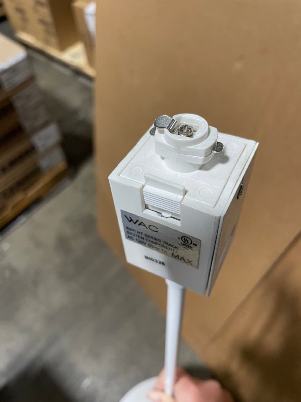 Hatco DL775RTL Rigid Stem Mount Heat Lamp with Toggle Switch, Track Mount, White, 120V, FINAL SALE - DL775RTL