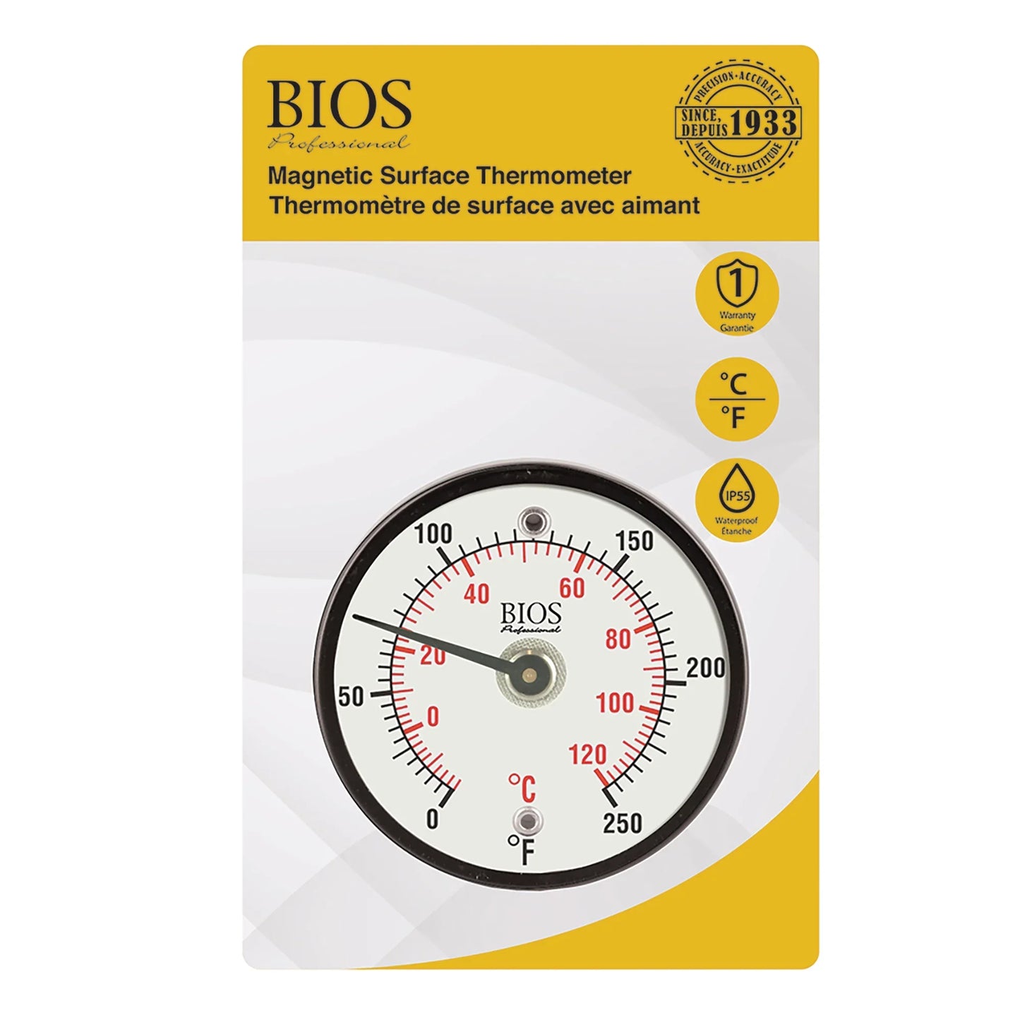 BIOS Magnetic Surface Dial Thermometer - DT500