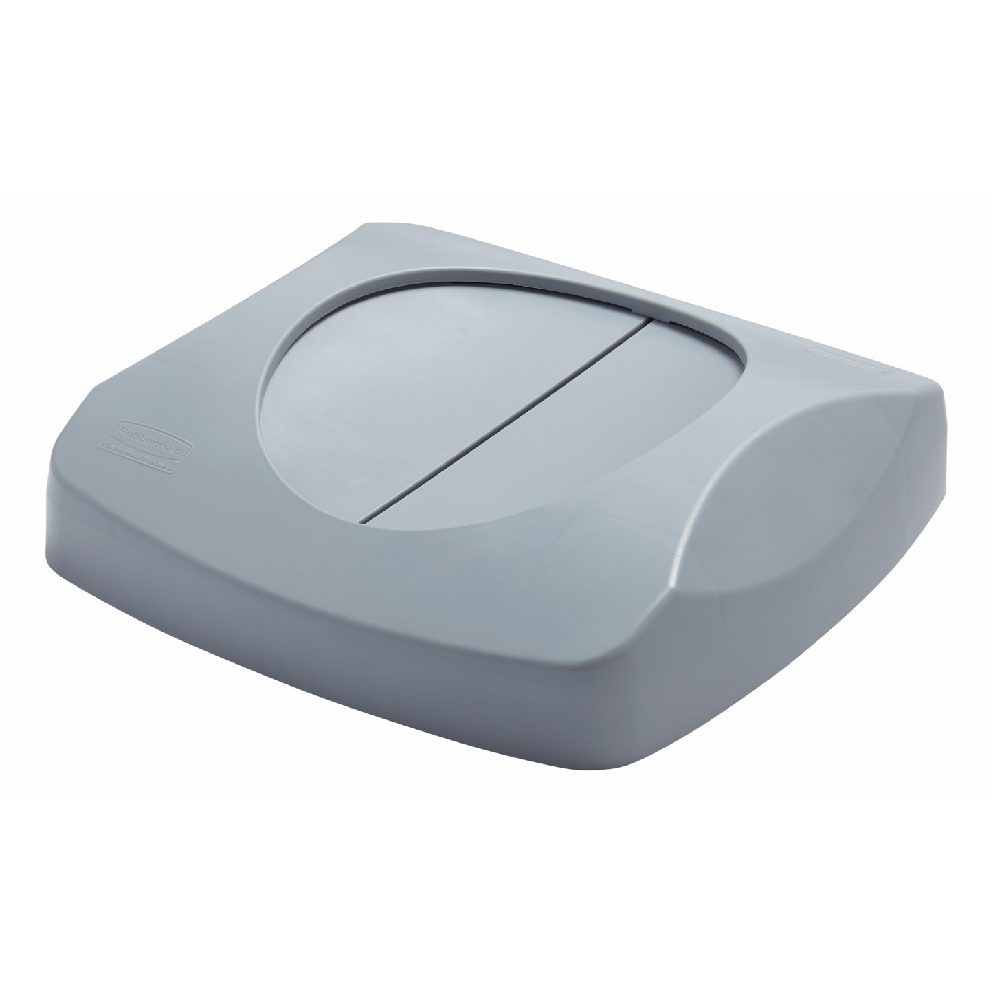 Rubbermaid | Untouchable Container Swing Top Lid, 23 Gal Square, GreyFemme de caoutchouc | Couvercle supérieur pivotant du contenant Untouchable, carré de 23 gal, gris