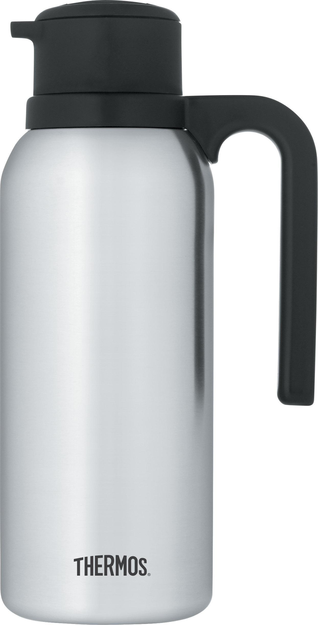 Thermos Twist & Pour Vacuum Carafe, 34 oz, Stainless Steel - FN368