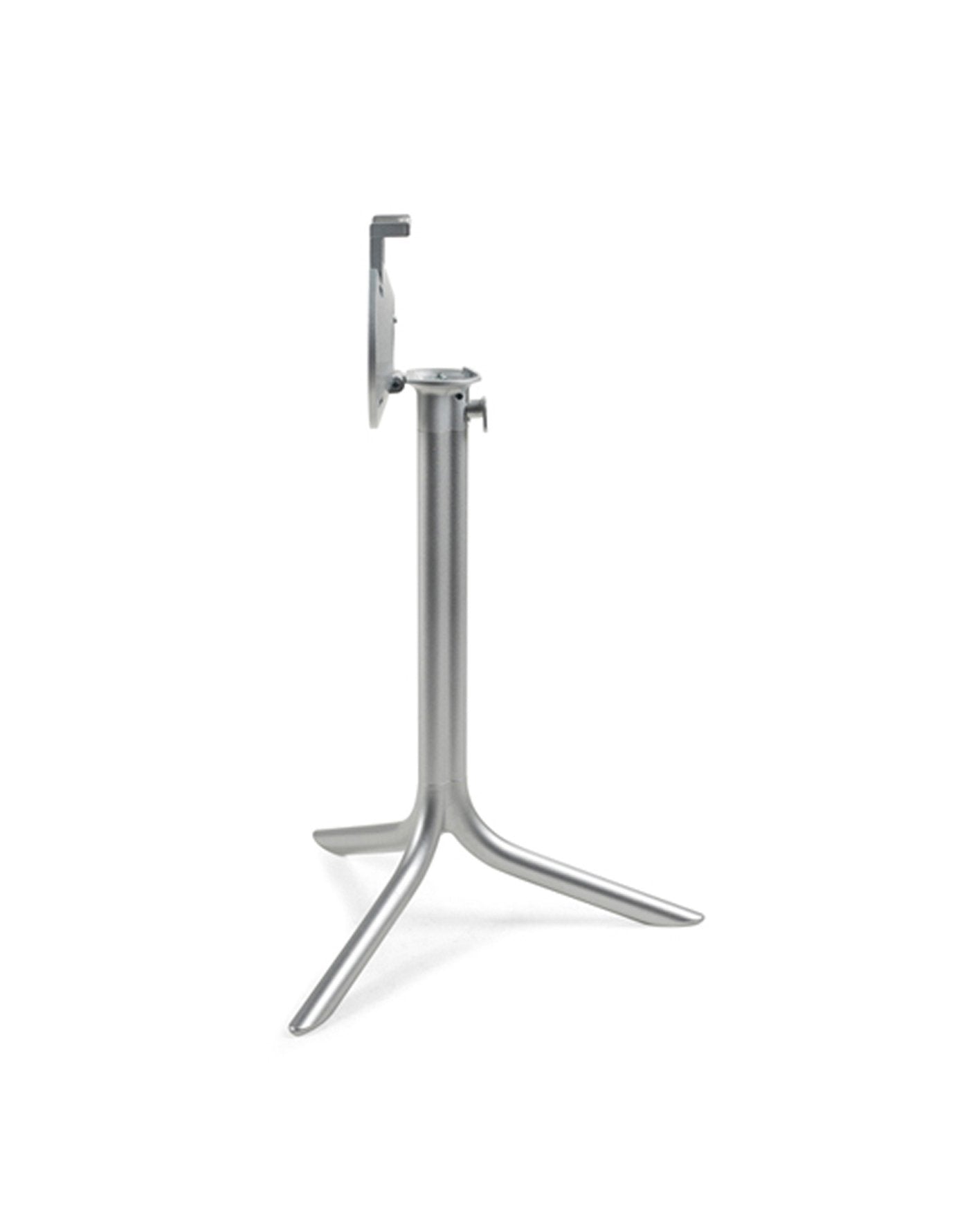 NARDI Flute 29" Dining Height Table Base, Silver - 55654.00.000