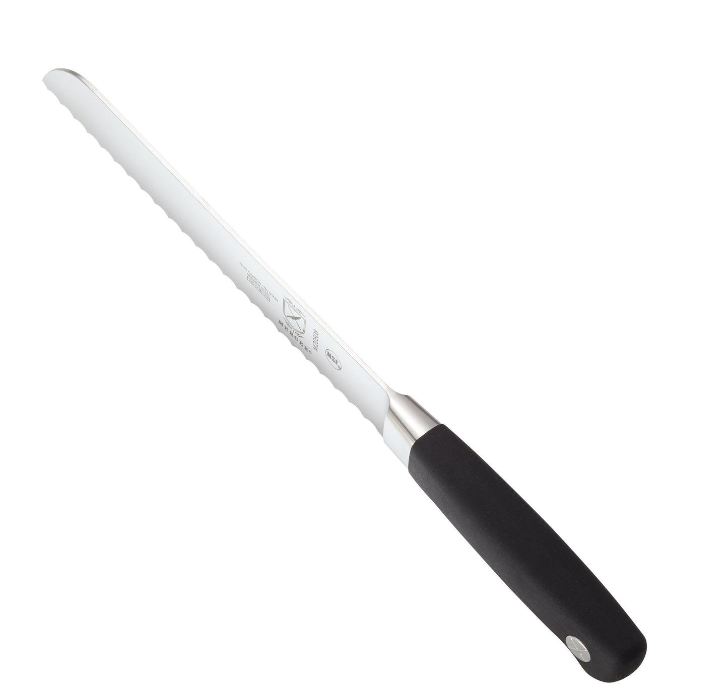 Mercer Genesis Bread Knife, Wavy Edge, 8", Black - M20508