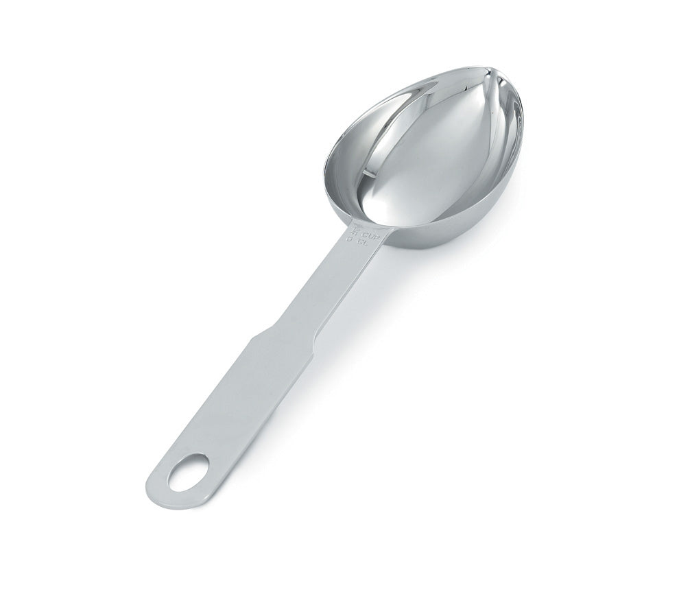 Vollrath Oval Measuring Scoop, 1/4 cup, Stainless Steel - 47056