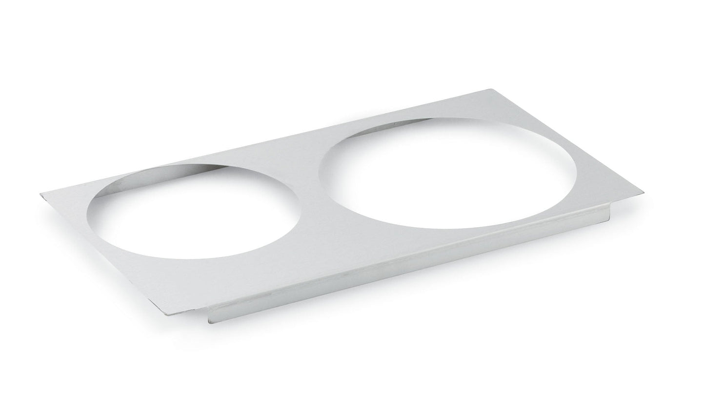 Vollrath Full Size Two Opening Adapter Plate for 1 x 7 Qt & 1 x 11 Qt Round Inserts - 72227