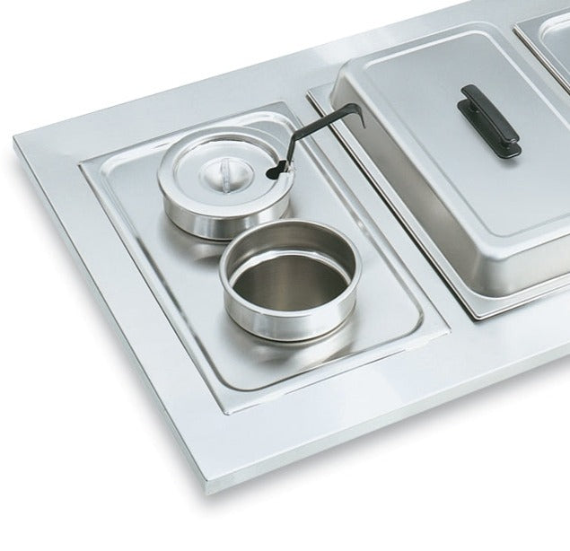 Vollrath Adaptor Plate for 2 x 4 qt Round Insert, Stainless Steel - 19190