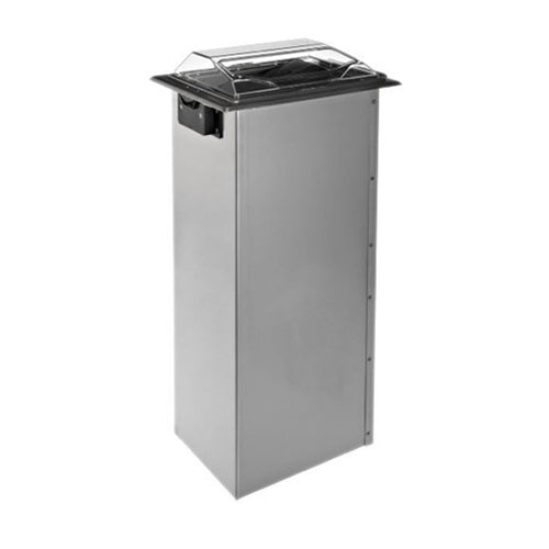 San Jamar In-Counter Napkin Dispenser, Clear/Stainless Steel - H2001CLSS