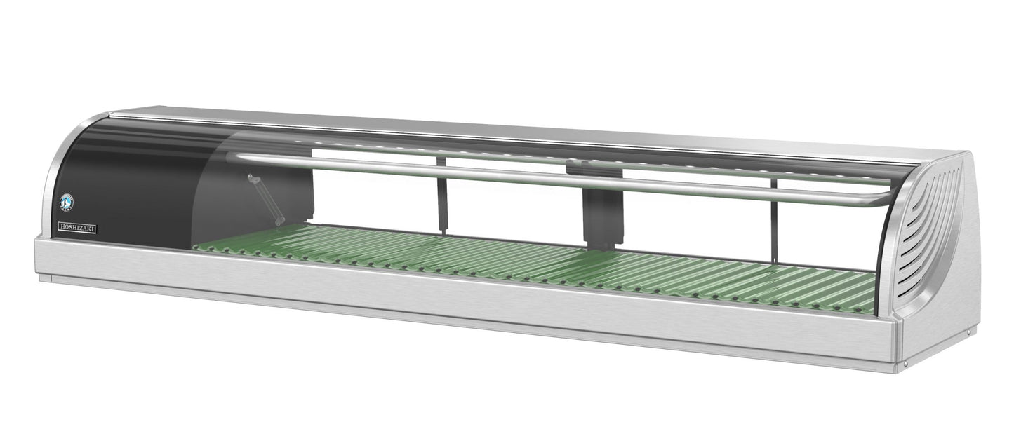 Hoshizaki HNC-150BA Countertop Sushi Display Case Refrigerator, 60", 115 V, Left Side - HNC-150BA-L-SLH