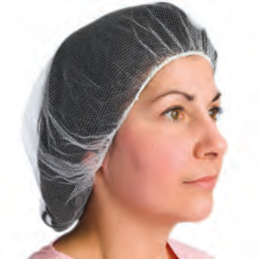 Superior Glove Hairnet, Nylon Mesh, 21", White - HNNMW