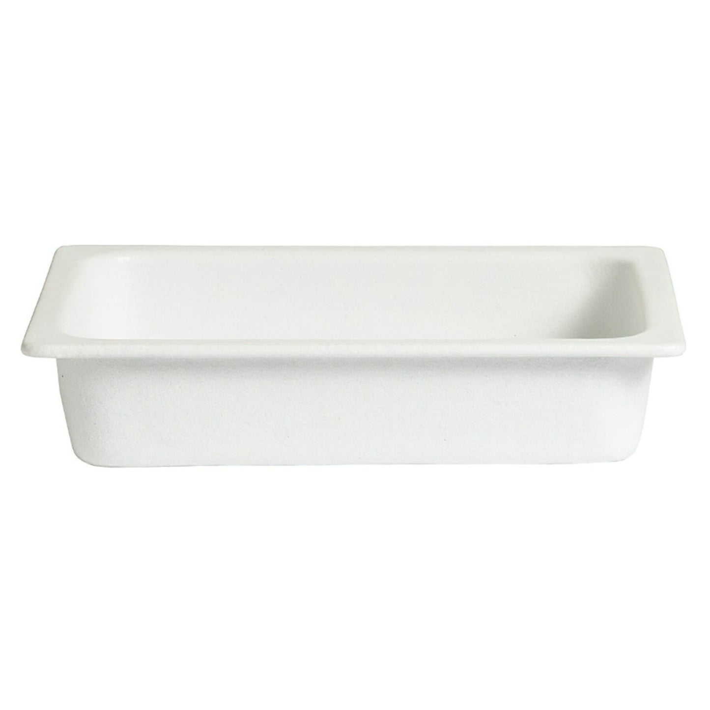 G.E.T. Bugambilia 1/2 Size Food Pan, 2" Deep, White Resin Coated Aluminum, FINAL SALE - IH1/2WW