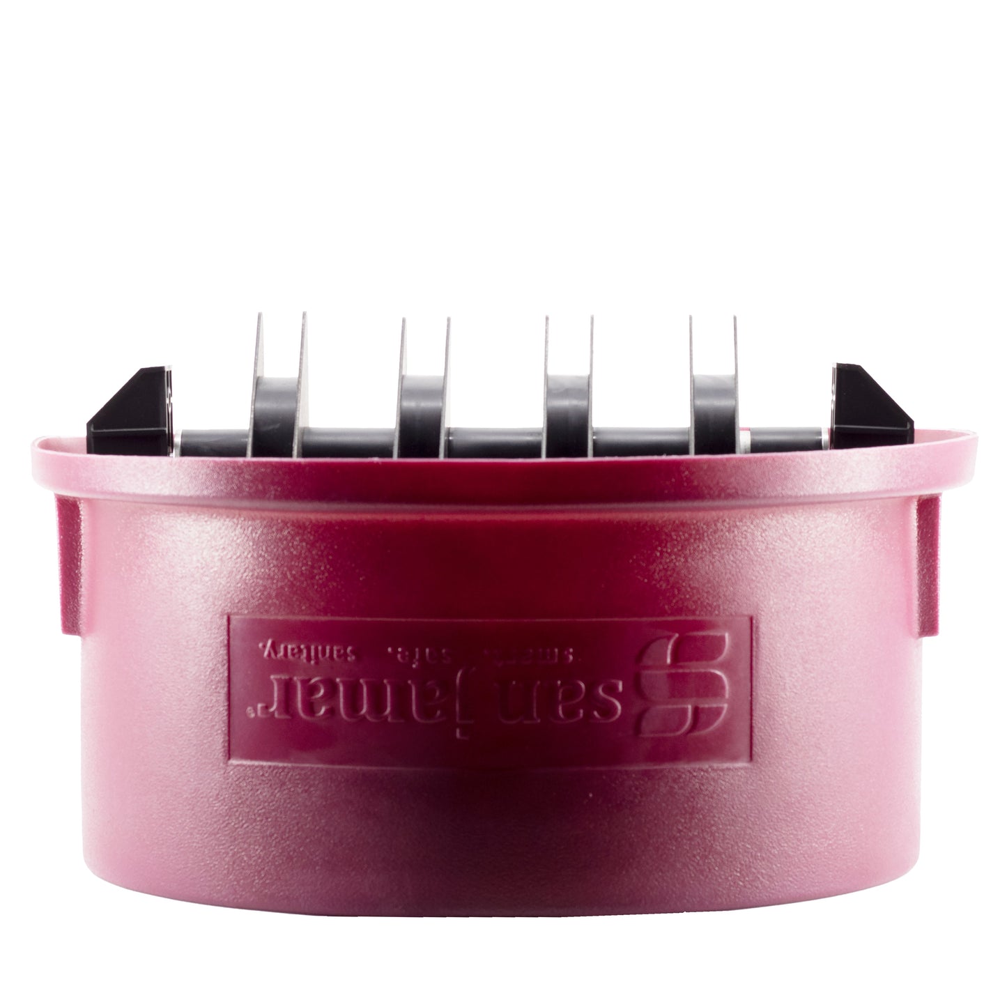 San Jamar KatchAll Flatware Retriever, 32 gal, Burgundy - KA3200