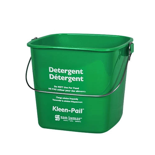 San Jamar Kleen-Pail, 6 qt, Green - KPP196GN