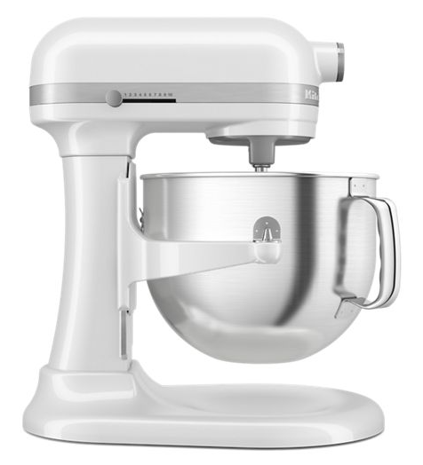 Kitchenaid KSM70SNDXWH Deluxe 7 Quart Bowl Lift Stand Mixer, White - KSM70SNDXWH