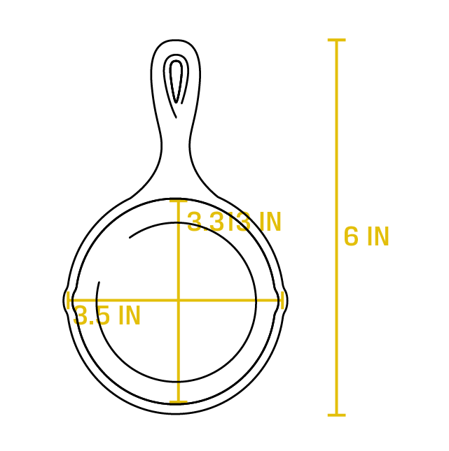 Lodge Cast Iron Mini Skillet, 3.5", FINAL SALE - LMS3