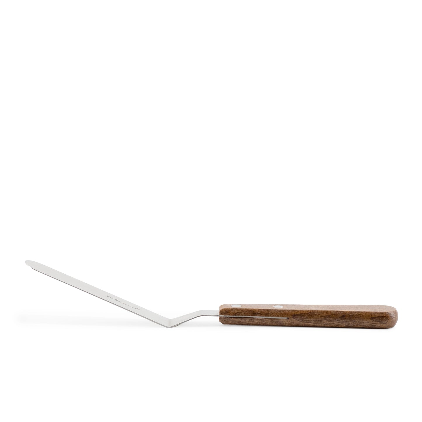 Spatule coudée Rabco, 7,75 po, acier inoxydable/bois - MAG21308