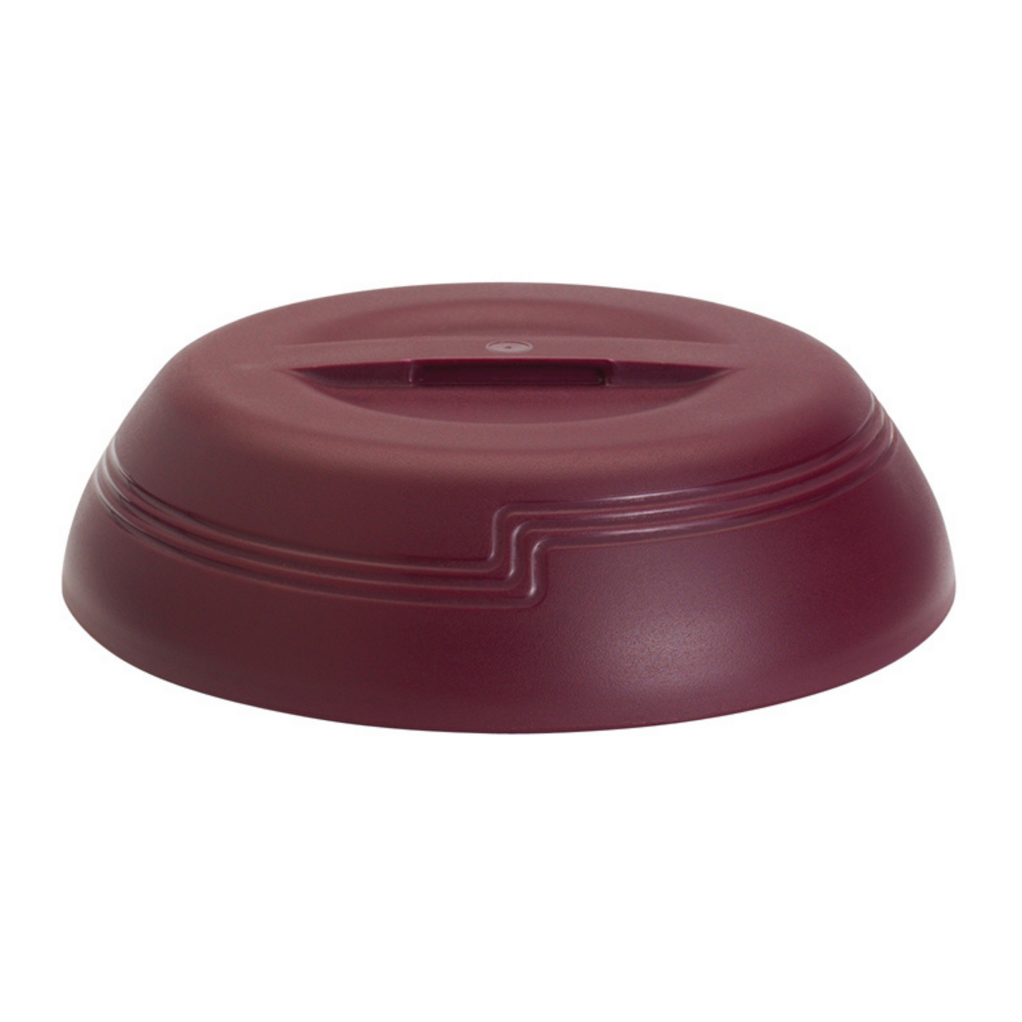 Cambro Camwear Shoreline Insulated Delivery Ware Low Profile Dome, 9", Cranberry (12-pack) - MDSLD9487