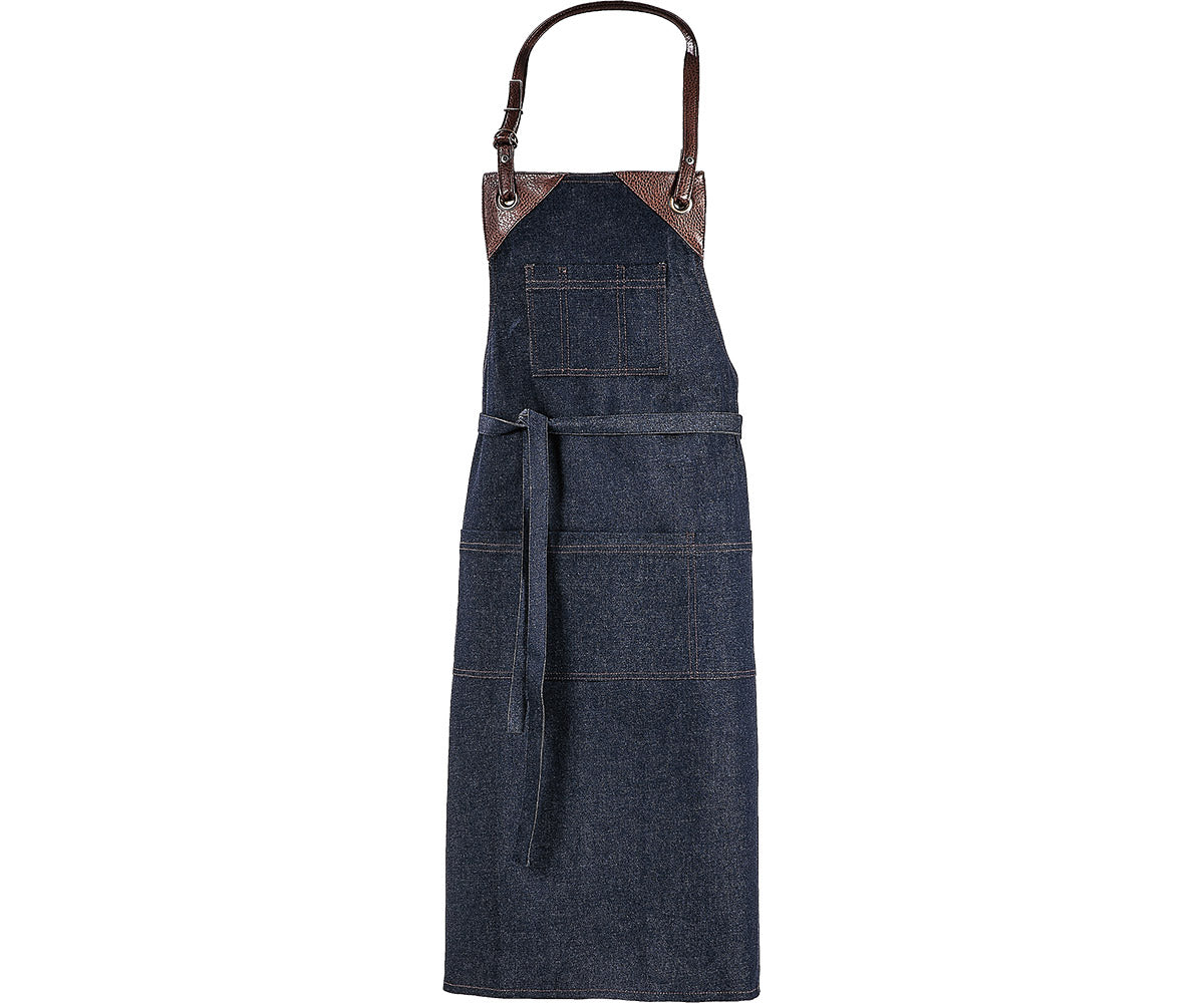 Blackwood Templeton 3 Pocket Bib Apron, Indigo Denim, FINAL SALE - MV110(DENIM-INDIGO)
