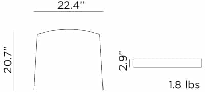 NARDI Net Relax Arm Chair Cushion, Spectrum Carbon - NET-RELAX-48085