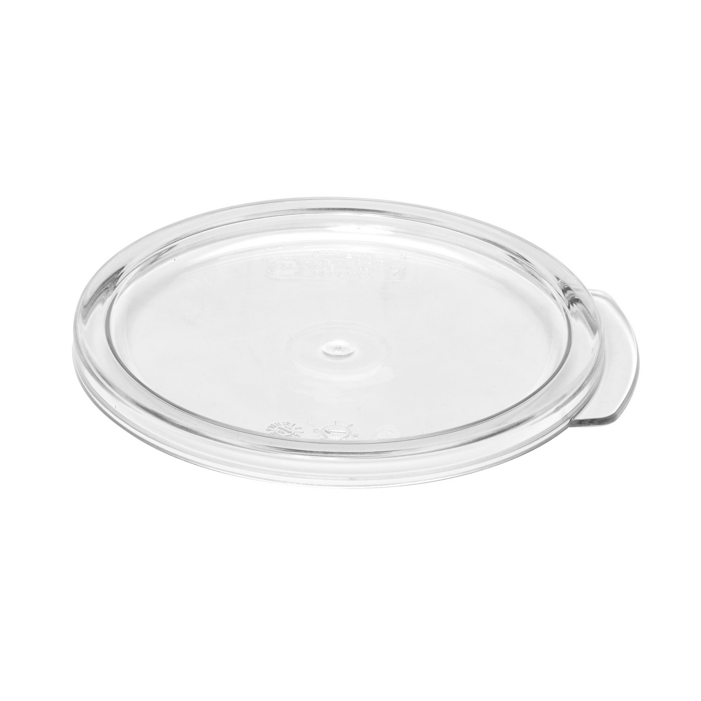 Cambro | Couvercle rond de récipient de rangement pour aliments Camwear, 1 pinte, transparent