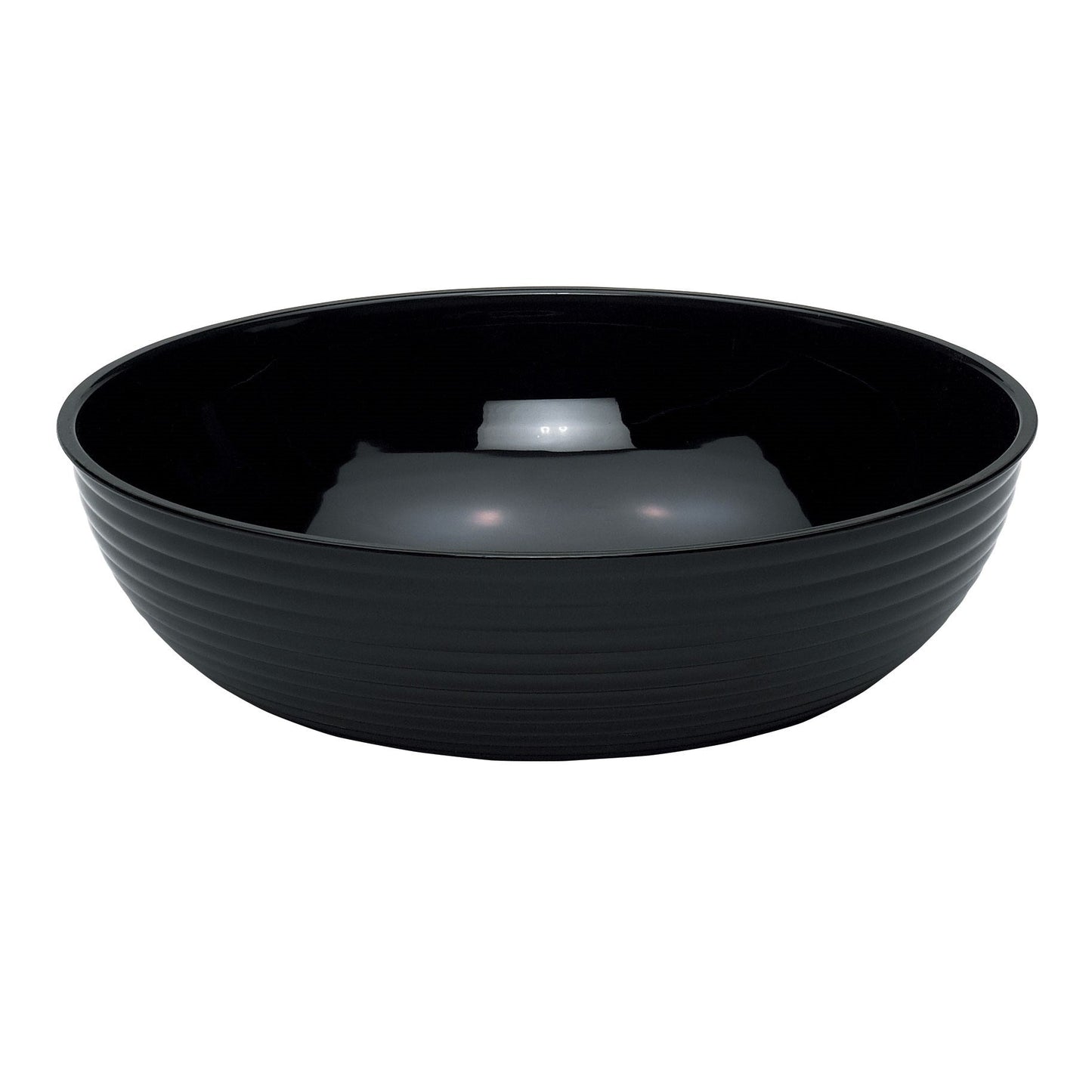 Cambro | Saladier rond strié Camwear, 18", noir