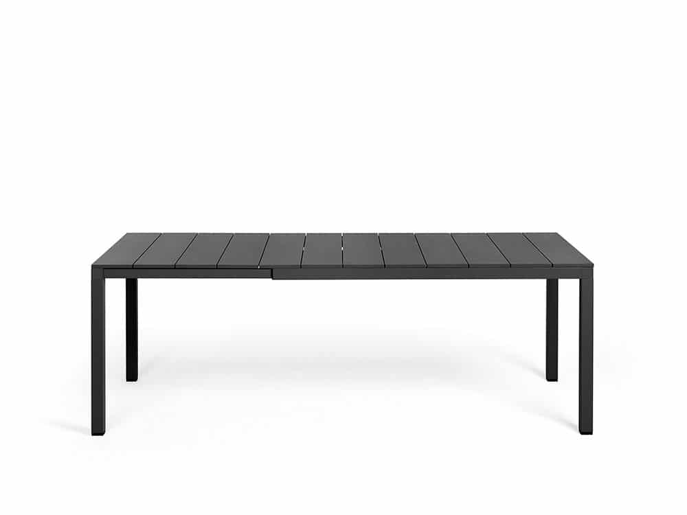 NARDI | Table extensible Rio 140 - Tout en aluminium, anthracite