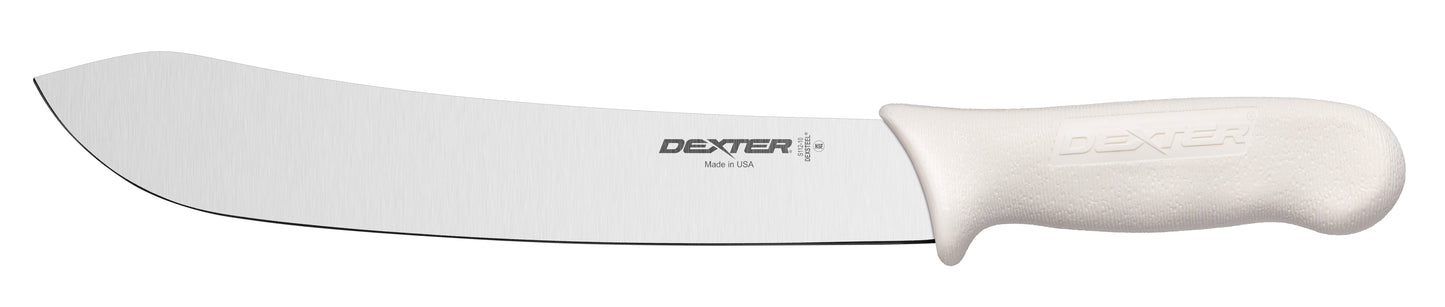 Dexter Sani-Safe Butcher Knife, 10", White - S112-10PCP