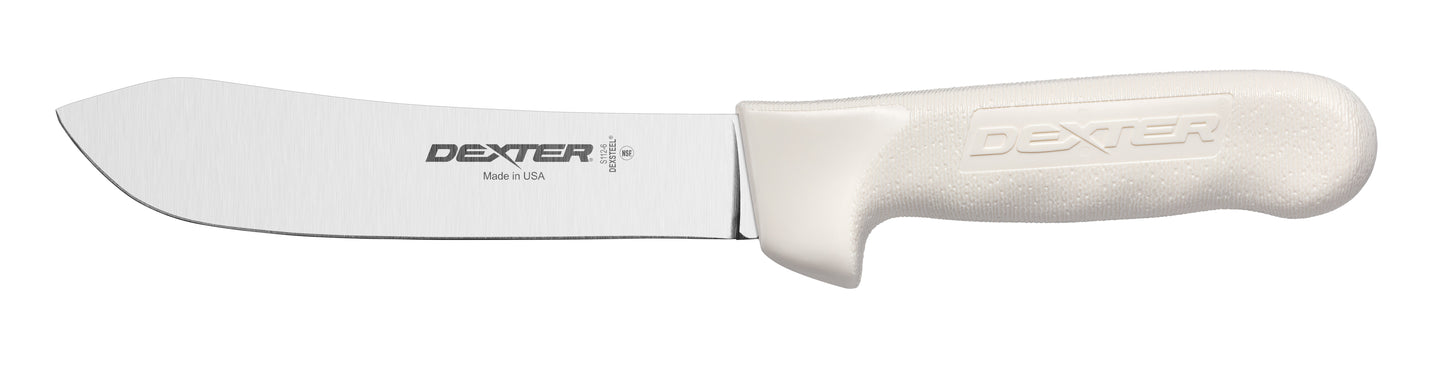 Dexter Sani-Safe Butcher Knife, 6", White - S112-6PCP