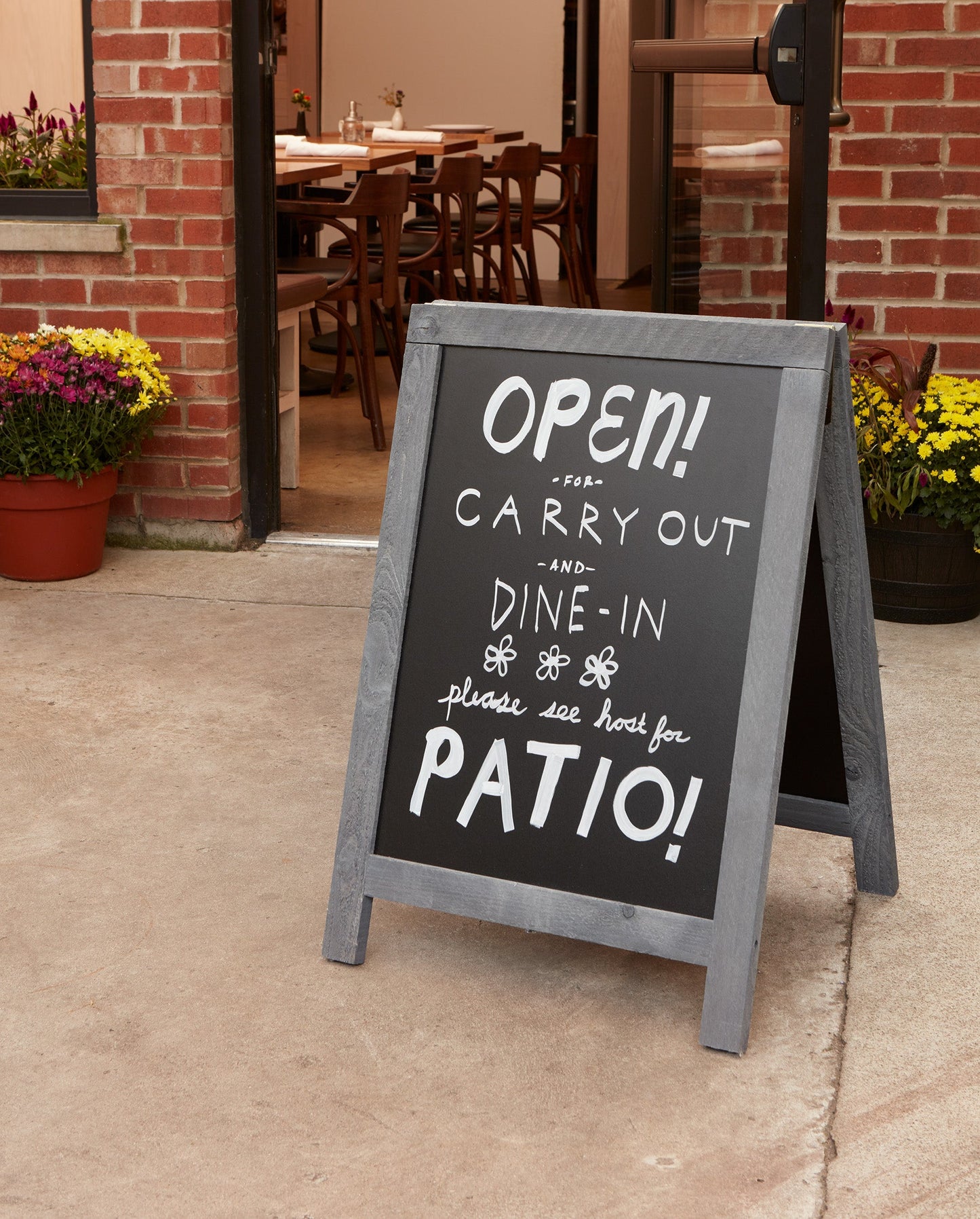 American Metalcraft Deluxe Double-Sided Sandwich Board, Rustic Grey Finish, FINAL SALE - SBSNG135