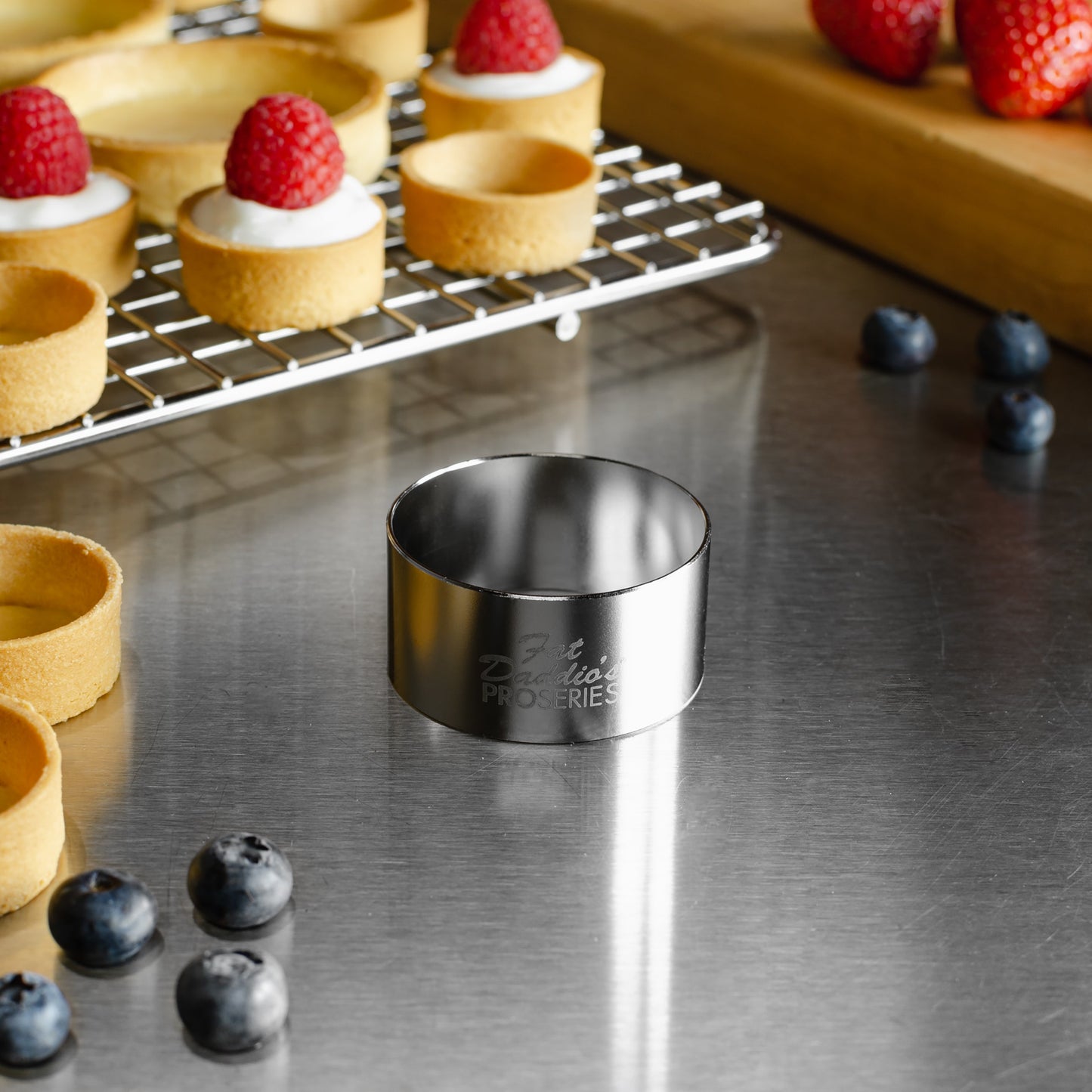 Fat Daddio's ProSeries Cake and Pastry Ring, 2" x 1", Stainless Steel, FINAL SALE - SSRD-2010