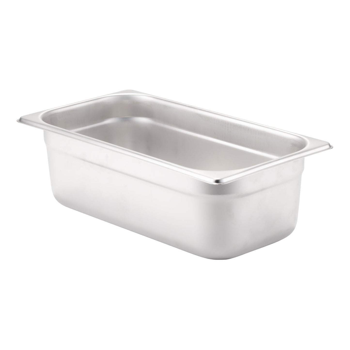 Browne 1/3 Size Food Pan, 4" Deep, 24 Gauge Stainless Steel - 5781304