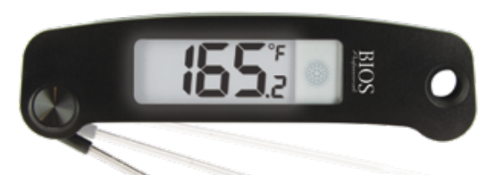 BIOS Folding Digital Pocket Thermometer with Russell Hendrix Logo, FINAL SALE - DT134(RH)