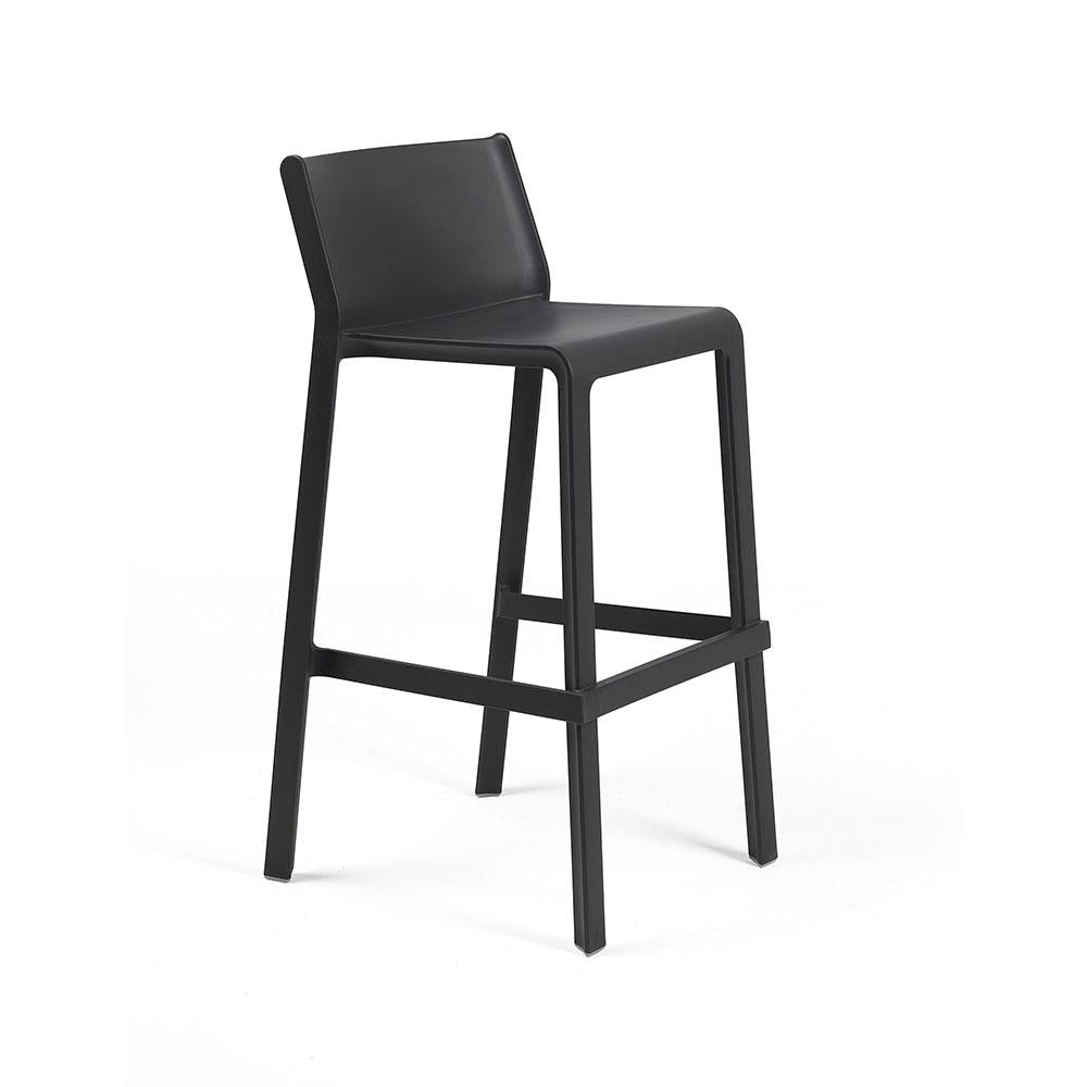 NARDI Trill Bar Stool, Anthracite (4-pack) - 40350.02.000