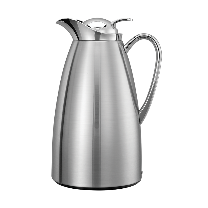 Service Ideas Classy Vacuum Insulated Carafe, 1 L, Stainless Steel/Brushed - CJZS1BS