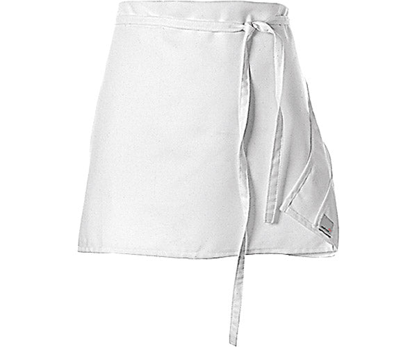 Blackwood | Tablier régulier à quatre voies, sergé de polycoton de 17 po, blanc, VENTE FINALE