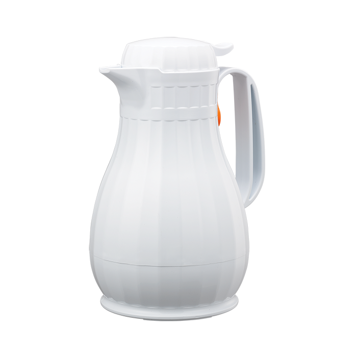 Service Ideas Eco-Serve Insulated Carafe, 1.3 L, Plastic, White - ECO13WH