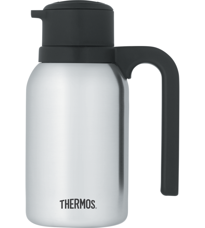 Thermos Twist & Pour Vacuum Carafe, 20 oz, Stainless Steel - FN361