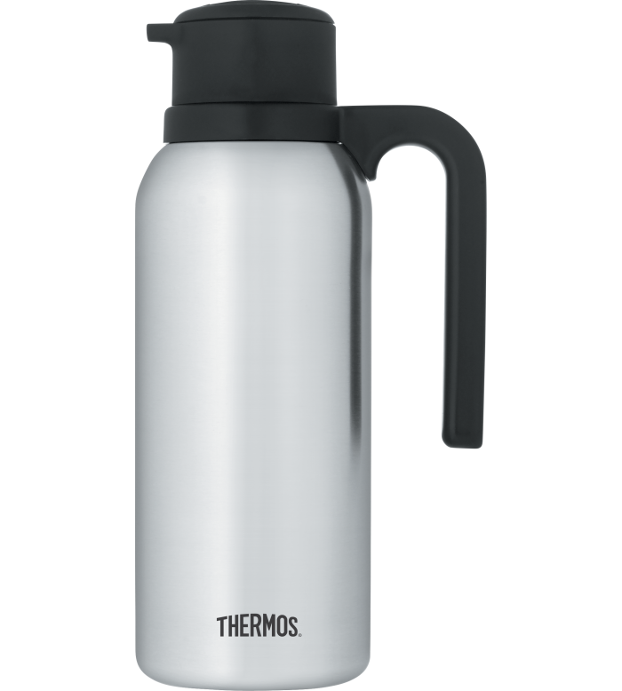 Thermos Twist & Pour Vacuum Carafe, 32 oz, Stainless Steel - FN362
