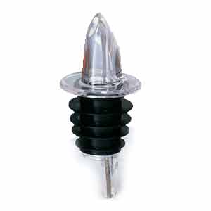 Spill-Stop Plastic Pourer, 360 Series, Clear (12-pack) - 360-00