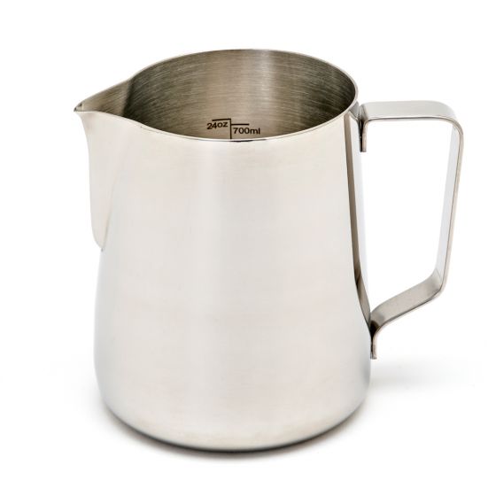 Rhino Coffee Gear Pro Milk Frothing Pitcher, 32 oz, Stainless Steel - RHMJ32OZ