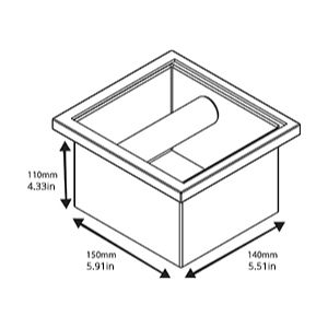 Rhino Coffee Gear | Goulotte carrée, acier inoxydable