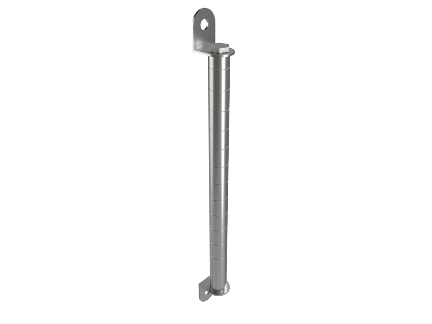 Tarrison Wall Mount PolySeal Post Kit, 34", Silver - TS-PK34Z