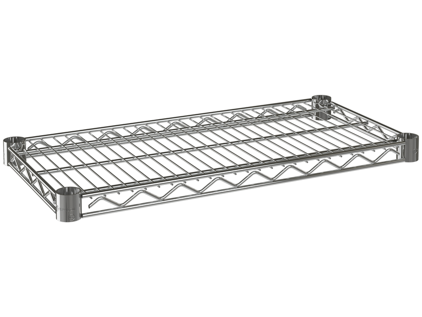 Tarrison | Tablette en fil métallique, 14 x 48 po, PolySeal Chrome