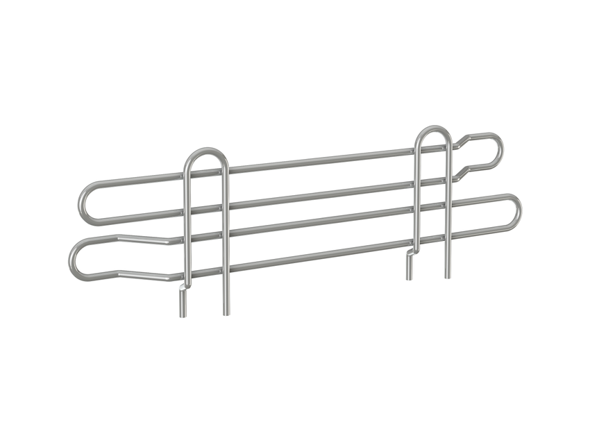 Tarrison 4" Tall Chrome Wire Shelf Ledge, 48" Long, FINAL SALE - TS-SL448C