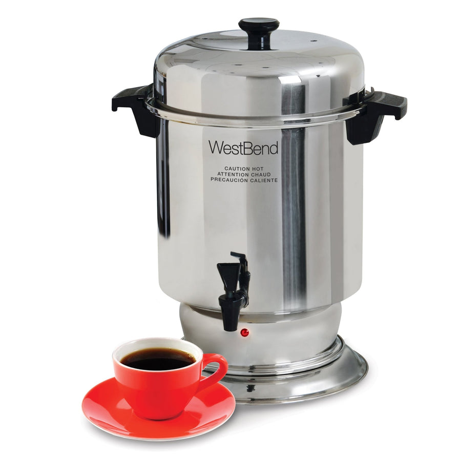 West Bend | Percolateur, 55 tasses, acier inoxydable