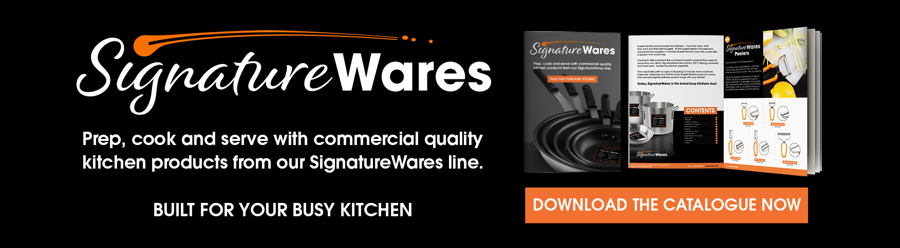 SignatureWares cookware is exclusive to Russell Hendrix!