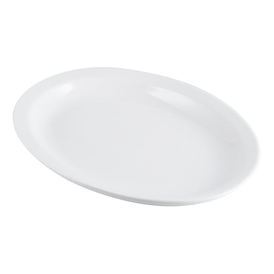 Browne | Palm Oval Platter, 9.75", White (24-pack)