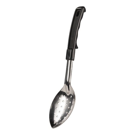 Browne | Perforated Serving Spoon, 11", Black Handled