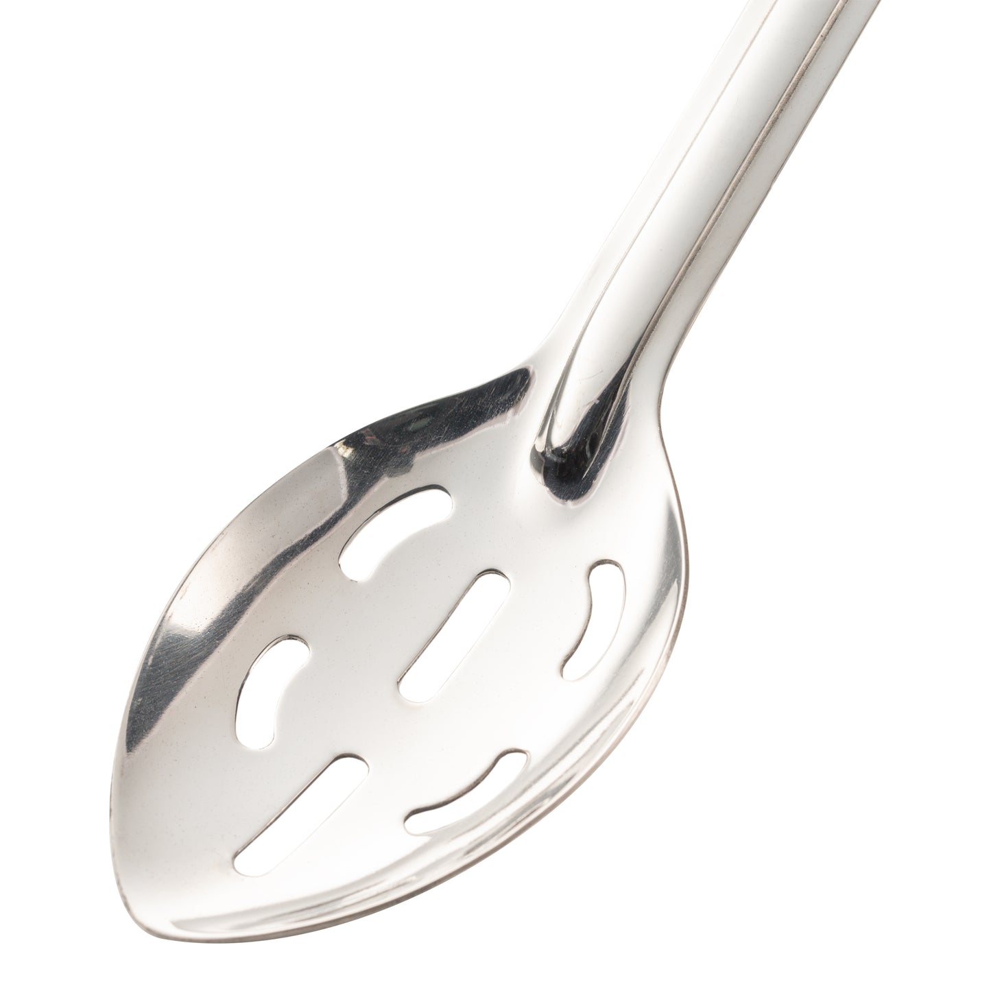 Browne | Slotted Serving Spoon, 15", Black Handled