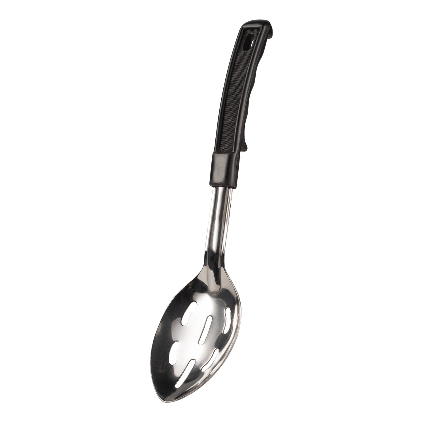 Browne | Slotted Serving Spoon, 11", Black Handled